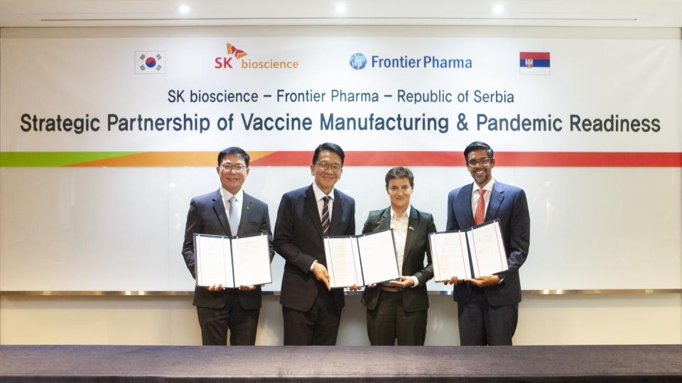 Prime Minister of the Republic of Serbia Visits SK bioscience to Establish Partnership for Vaccine Localization