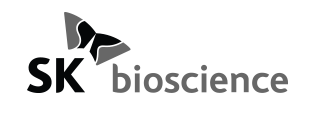 Communication Names : SK bioscience symbol + logo mark + logo type - English type image - Black and white image