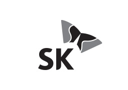 Logotype: SK logo mark + symbol - Black 블랙 컬러 type