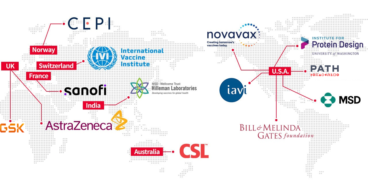 SK bioscience's global Partnerships infographic