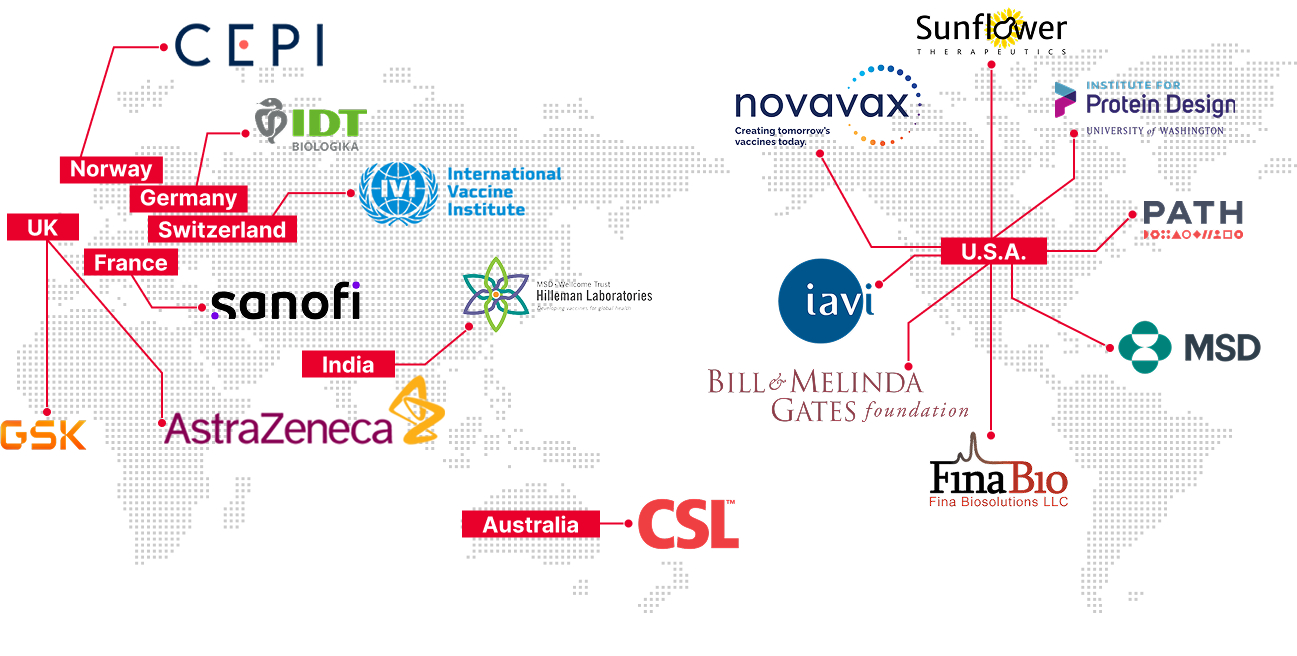 SK bioscience's global Partnerships infographic